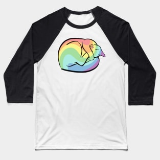 Gay Pride Cozy Kitty Baseball T-Shirt